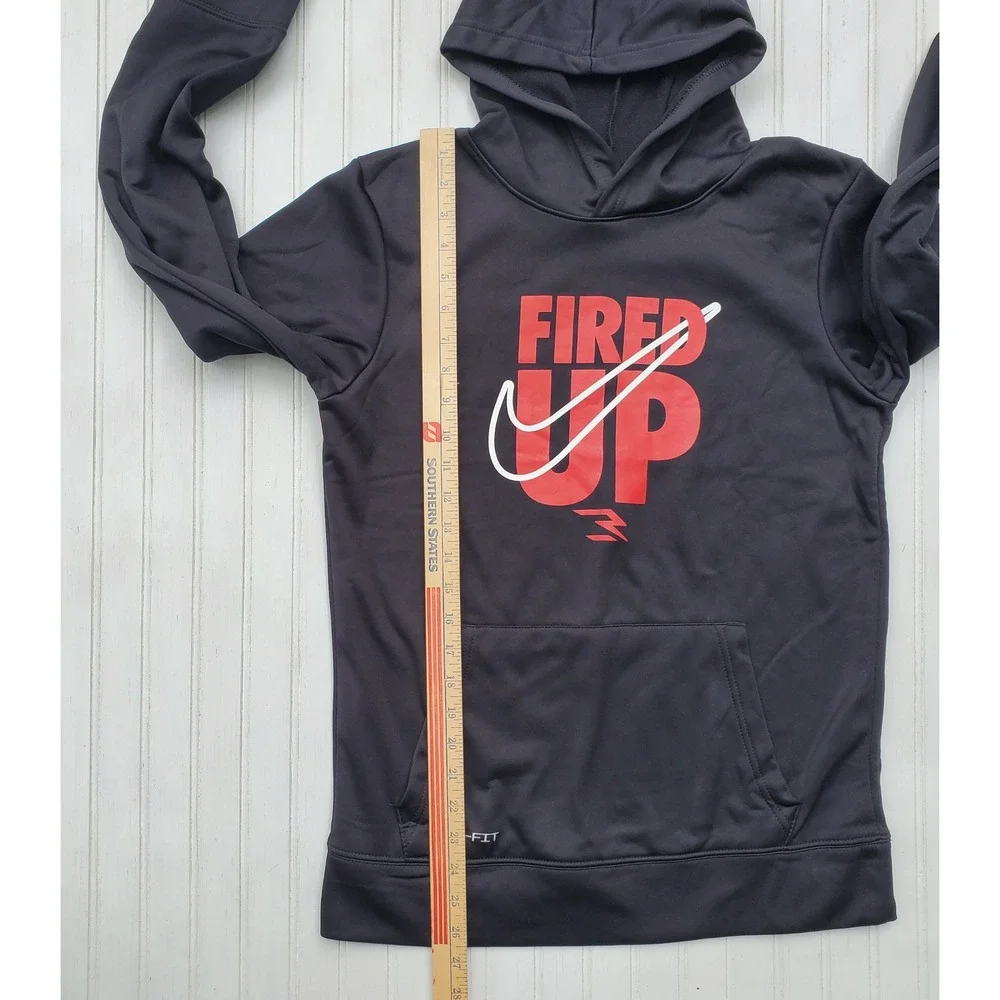Nike 3BRAND Boys XL Black Fired Up Dri-FIT Hoodie NWT Russell Wilson Sport